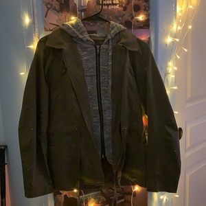 Green Coat With Multiple pockets